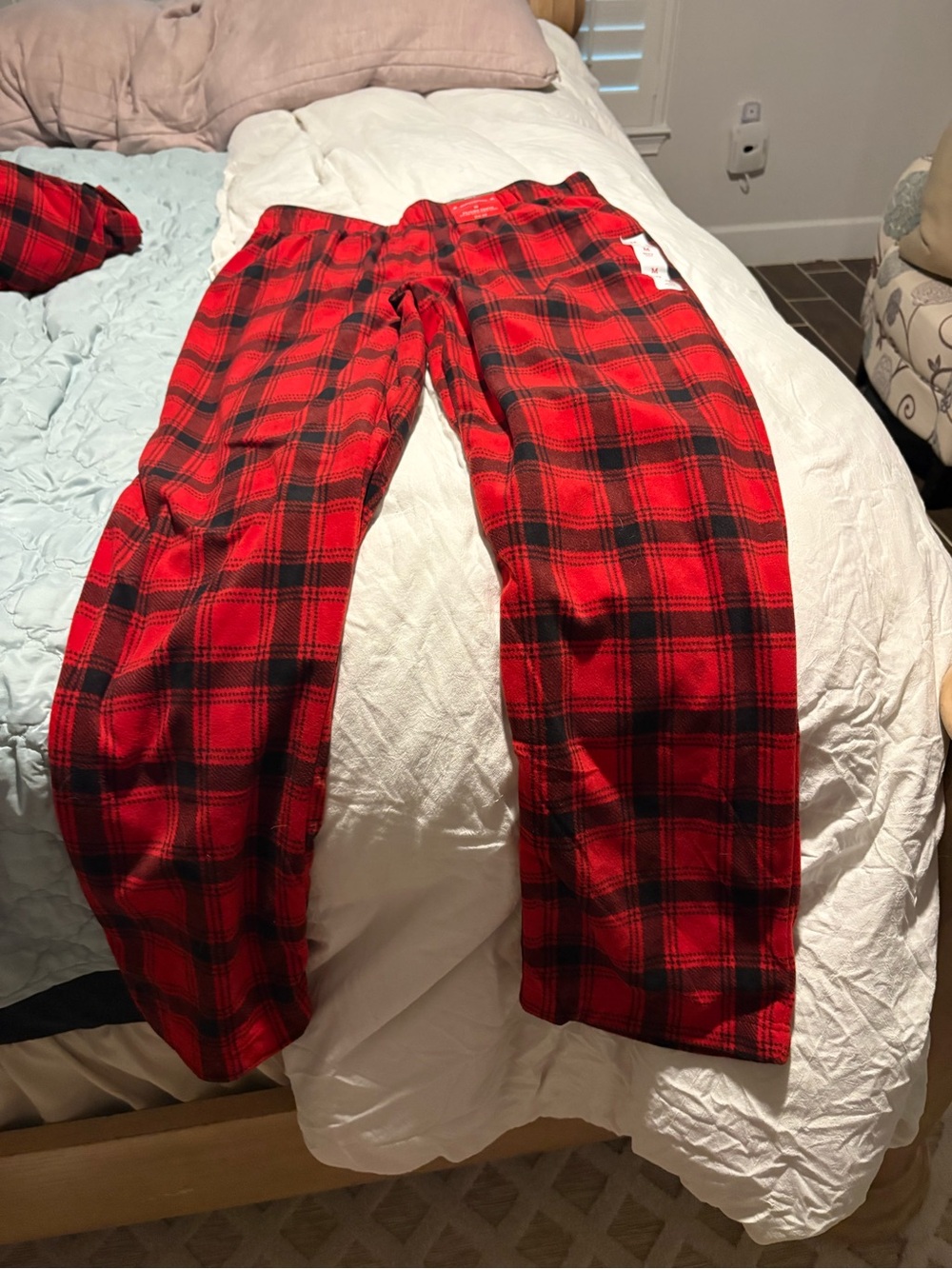 Wondershop Red and Black Plaid Kids Pajama Bottoms